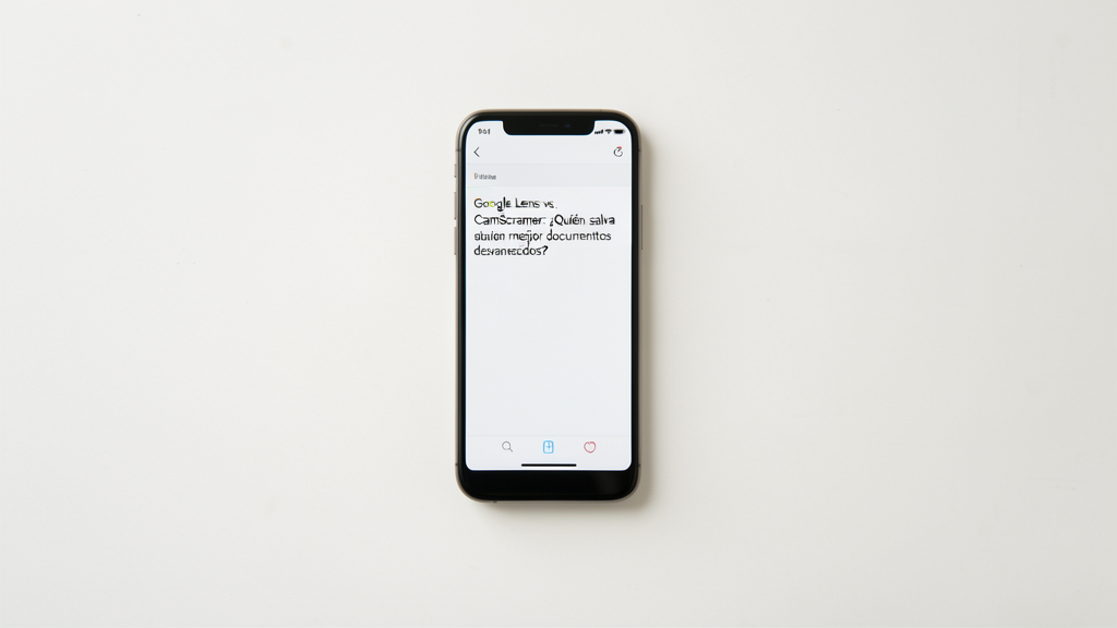 Detalle fotográfico relacionado con Google Lens vs. CamScanner: ¿Quién salva mejor documentos desvanecidos?