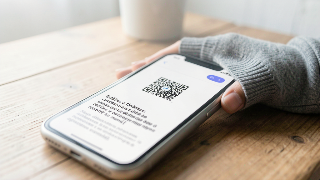 Detalle fotográfico relacionado con QR Estático vs Dinámico: La estructura de datos que decide si debes reimprimir tu menú